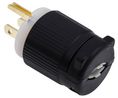 Netstekker, Type B, Polyamide (PA), Zwart, 125V